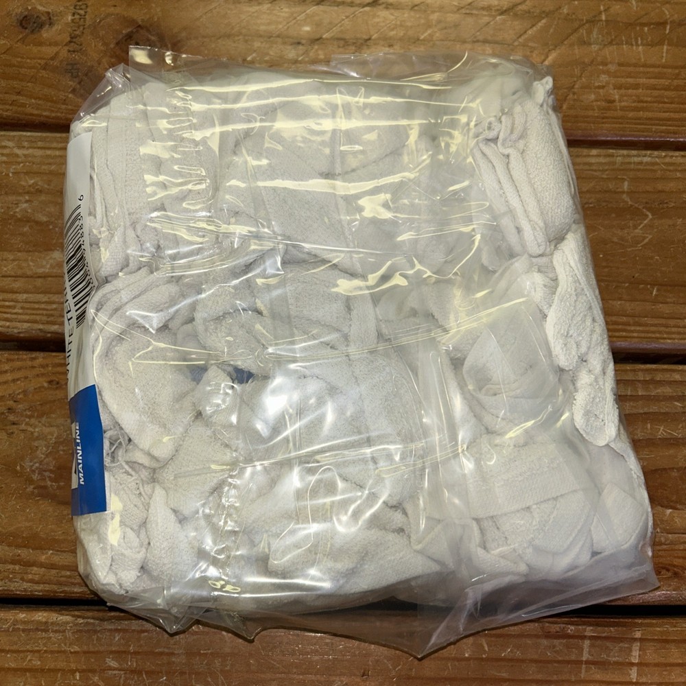 WHITE TERRY TOWEL 2 LB COMPRESSED BAG (20 PER CASE)