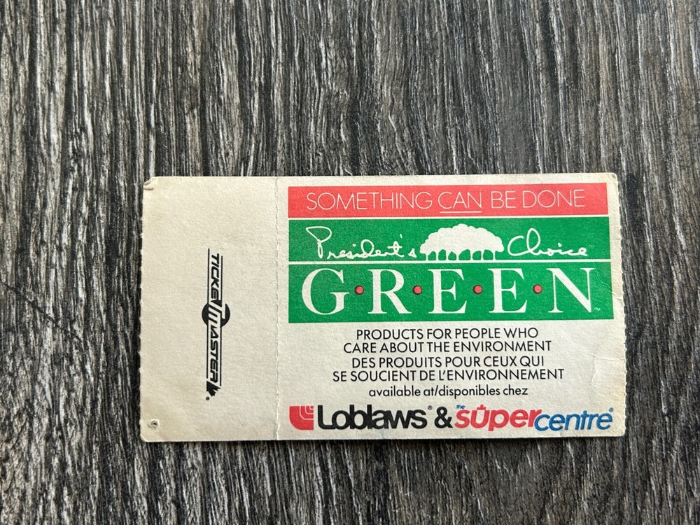 KISS TICKET STUB Toronto Canada 1990 Hot In The Shade Concert Tour Vintage Kiss