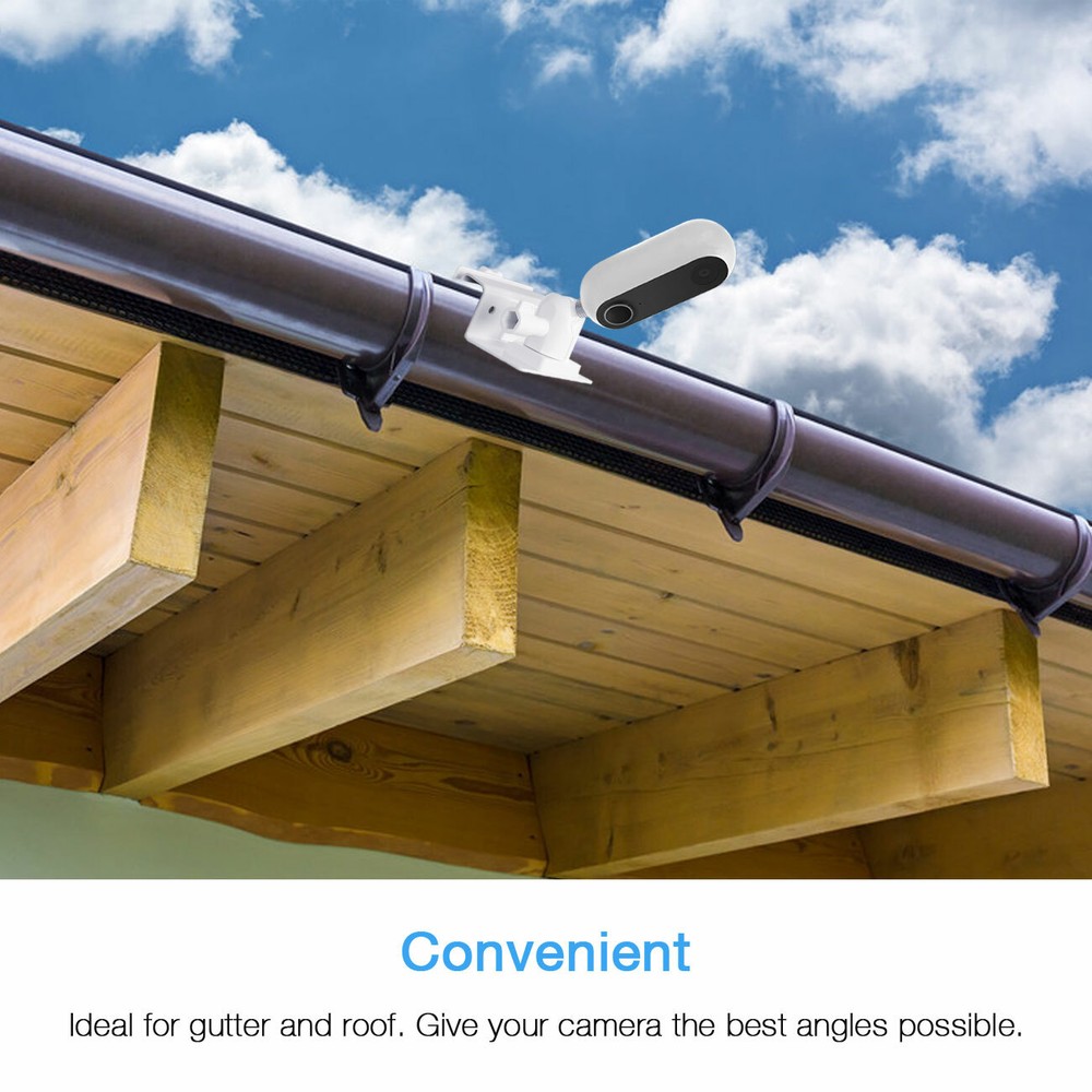 HOLACA Gutter Mount Bracket for CANARY: Flex Indoor Outdoor HD Security Camera