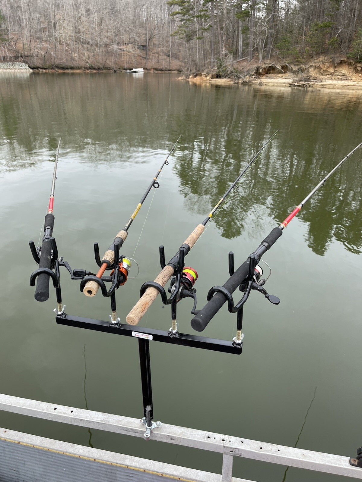 4 Fishing Rod Holder Spider Crappie Rig Drifting T-bar. Free Shipping.