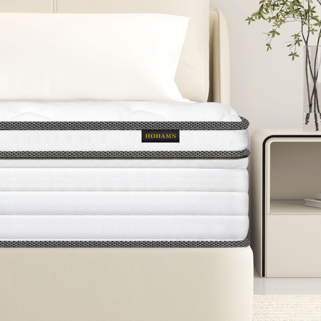 12/14 Inch Full Queen King Size Mattress Hybrid Foam Innerspring Bed in a Box