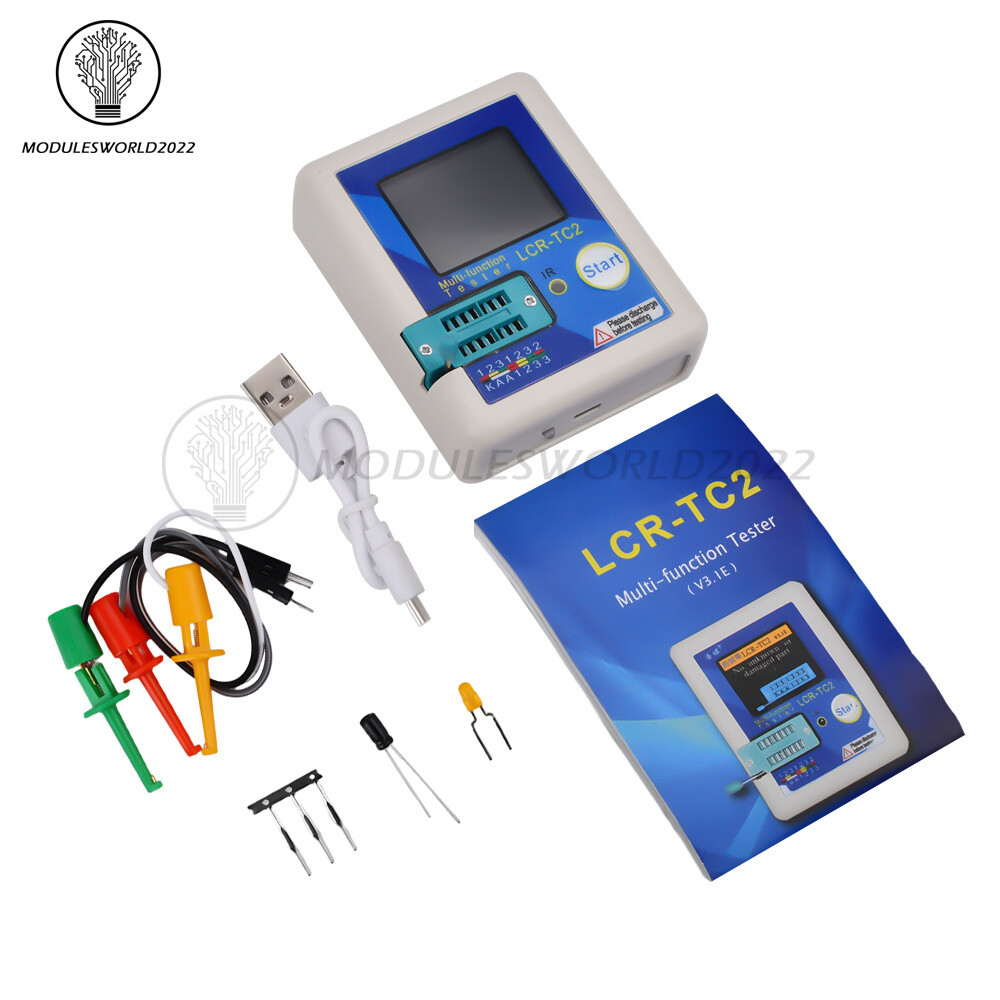 Upgraded LCR-TC2 Transistor Tester TFT Diode Triode Capacitance Meter ESR Kit