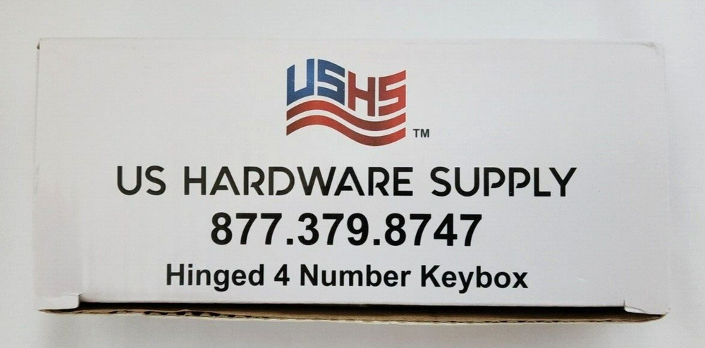 USHS US Hardware Supply Hinged 4 Number Keybox NEW