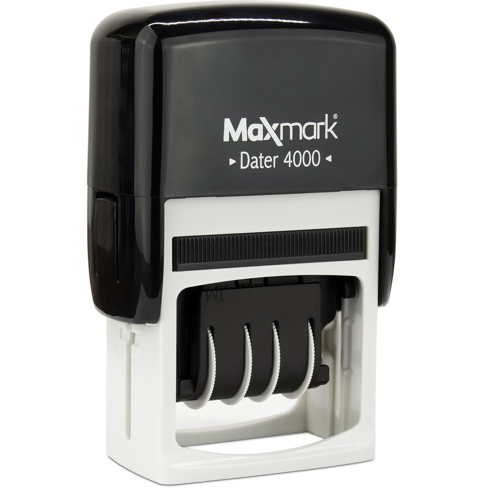 Dater 4000 Self Inking Date Stamp, Office Document Stamper, Received, Green