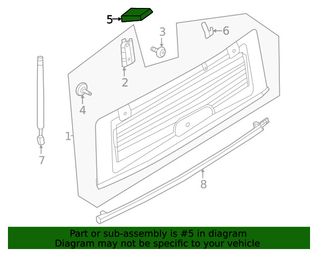 Genuine Ford Door Hinge Cap M2DZ78420B00A