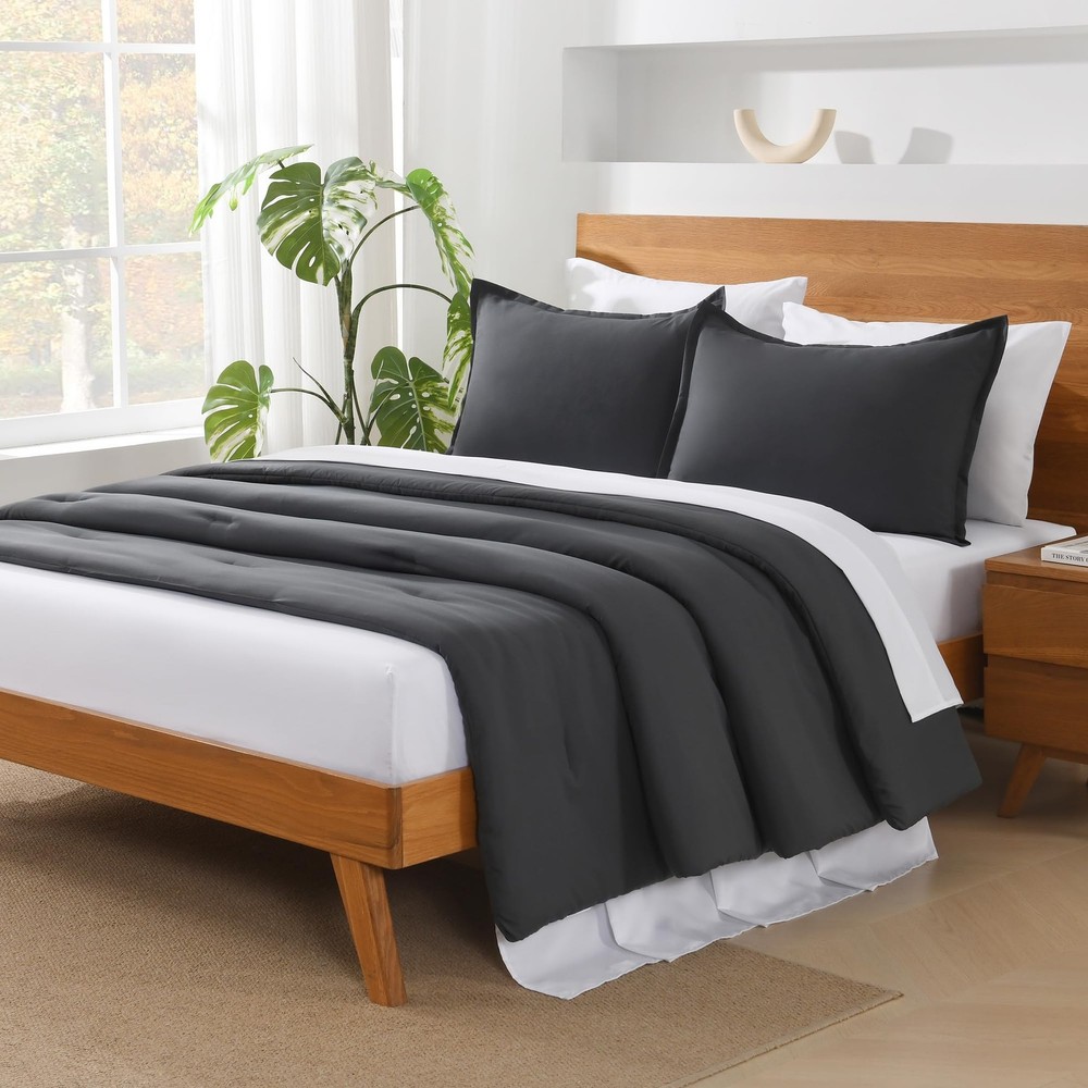 Andency Dark Grey Comforter King Size - 7 (104"x90"), 07 -