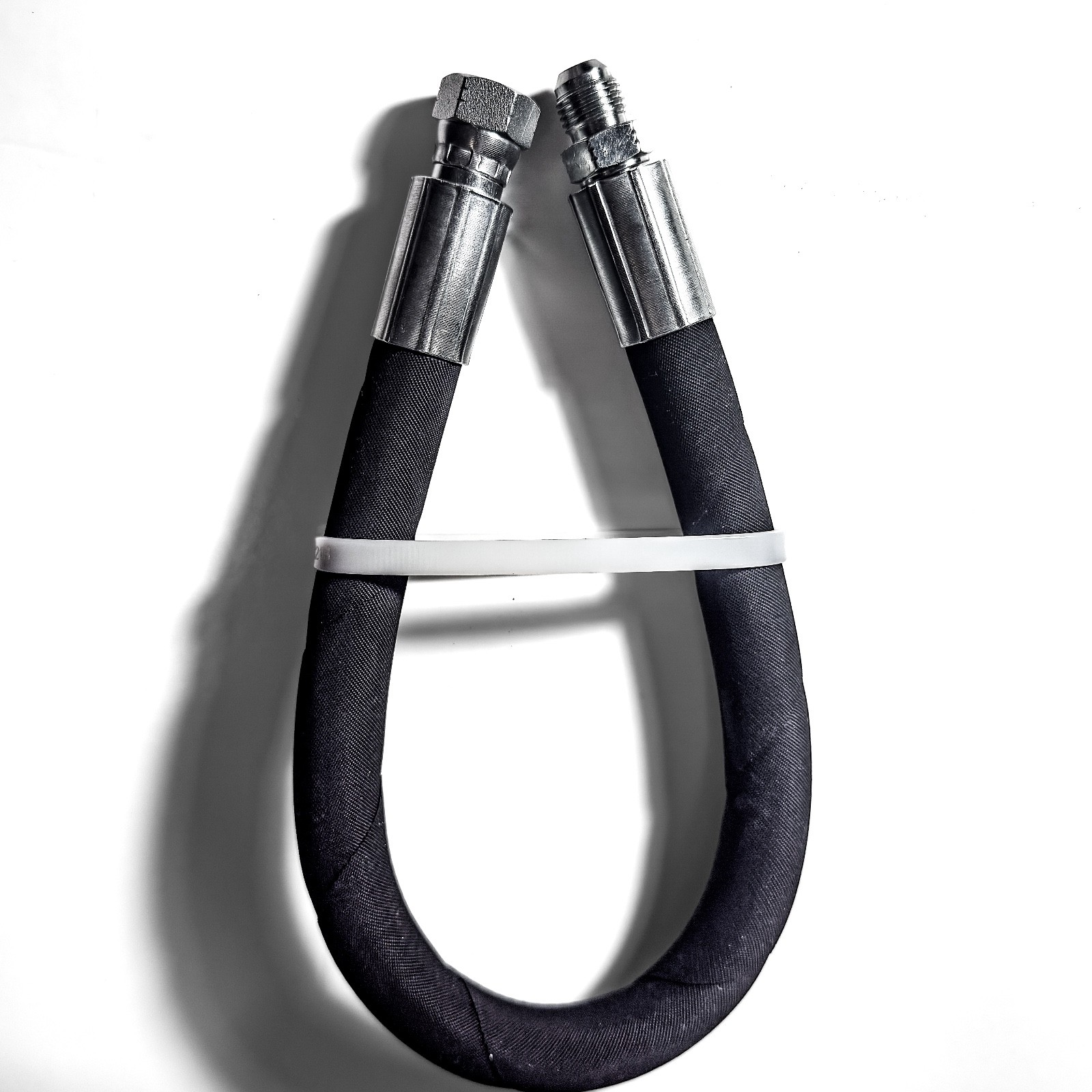 3/8" Hydraulic Hose Assembly - #6 JIC Male x Female Fittings, 4800PSI