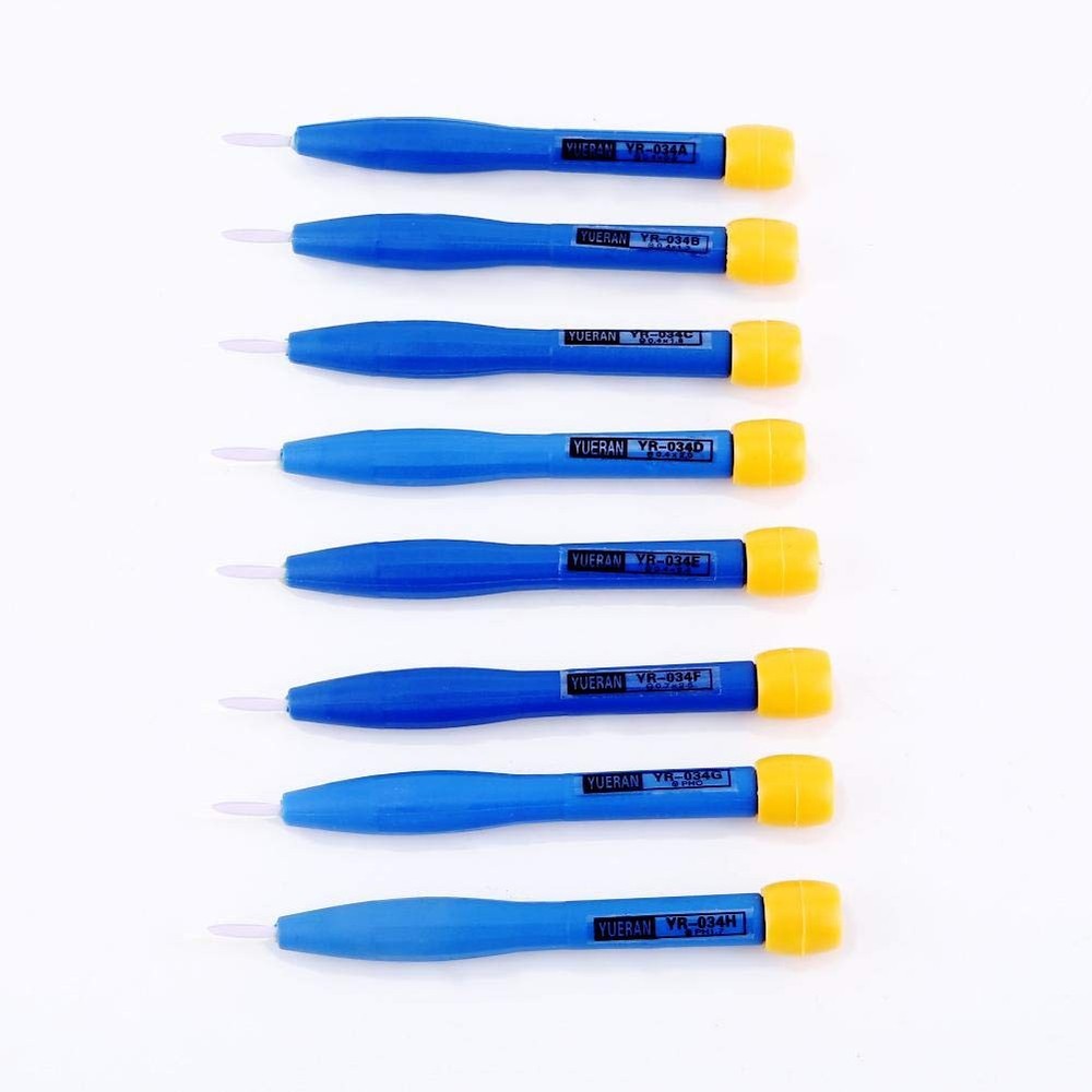 Slotted Ceramic Alignment Screwdriver Tool Set, Blue