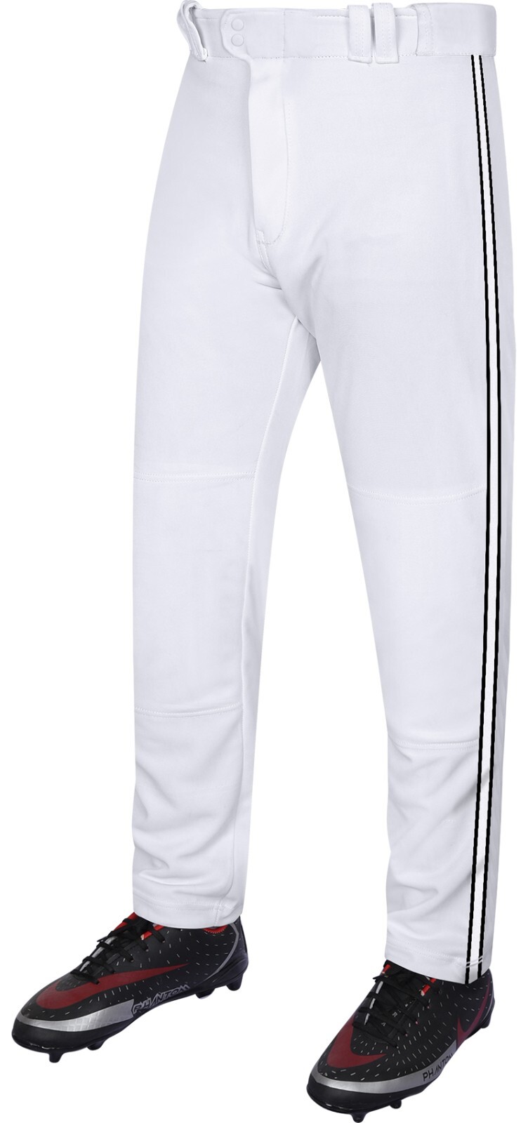 Exxact Sports Proline Full Length Men's Baseball Pants with Stripes, Open Bottom