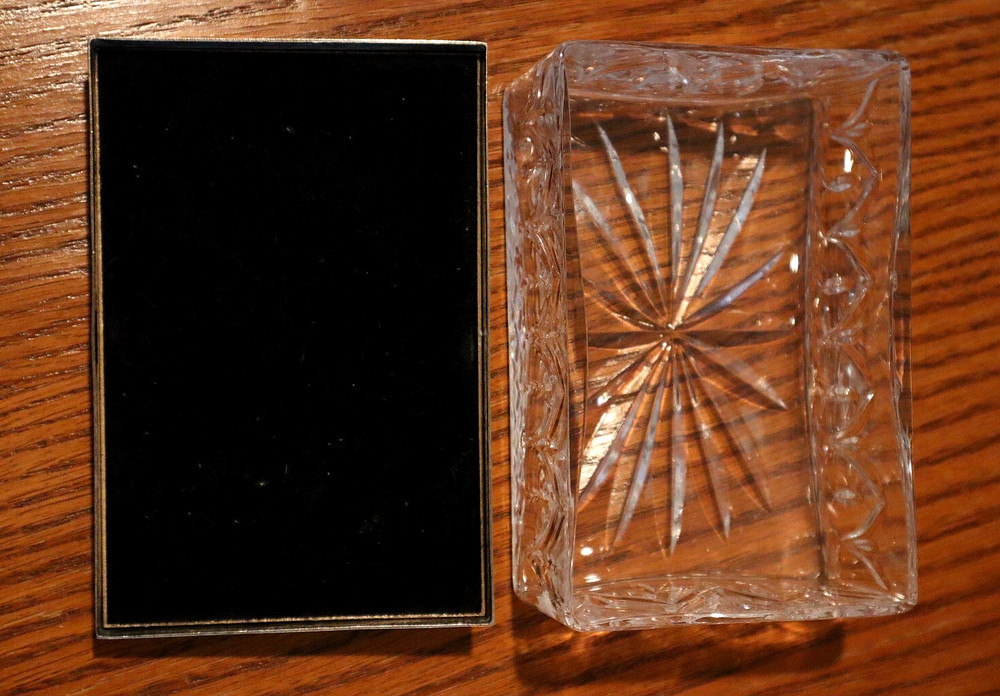 Vintage Silverplated Repousse - Covered Glass Box ~ Made In PORTUGAL