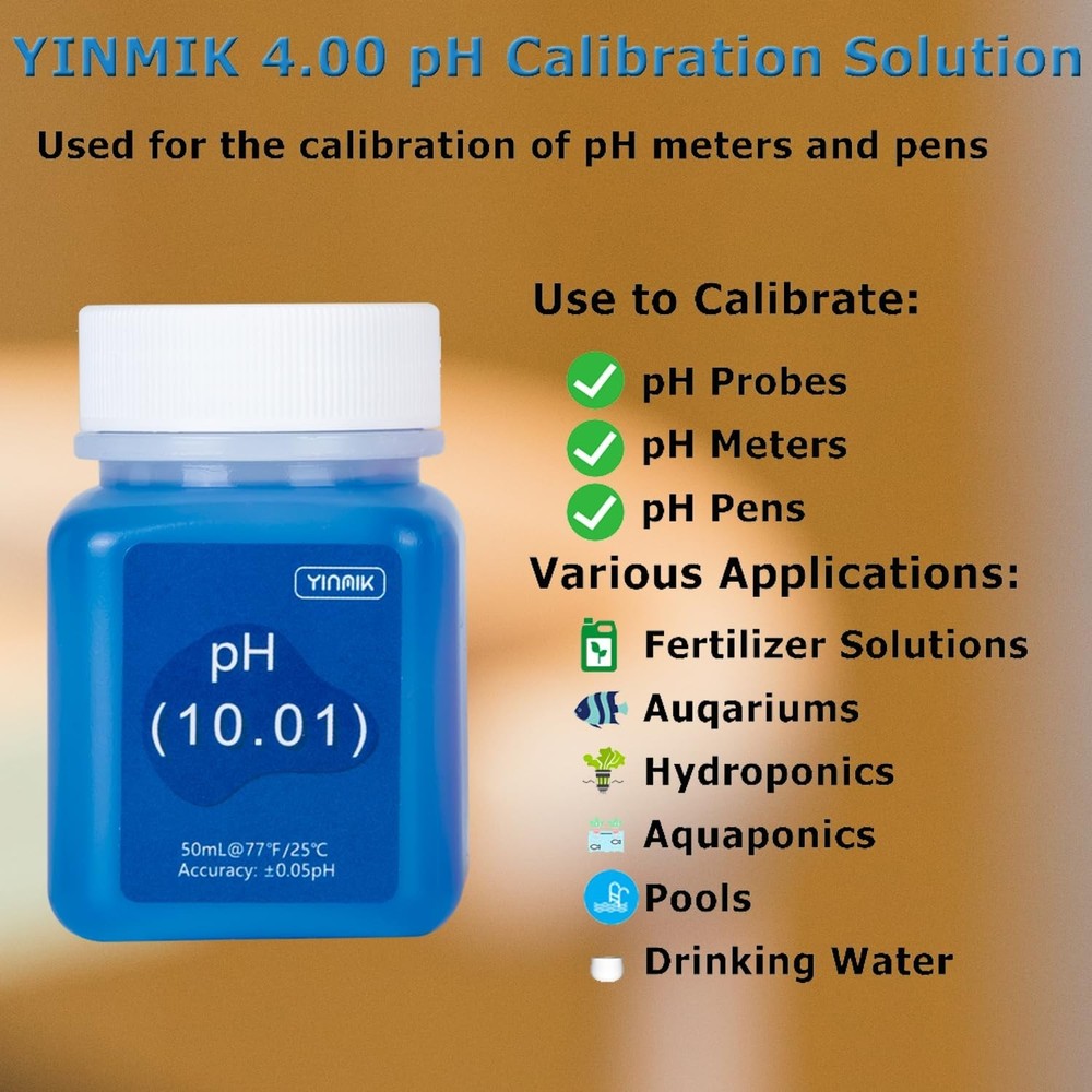 Essential pH Calibration Kit: 3 Color-Coded Buffers & Electrode Storage Kit