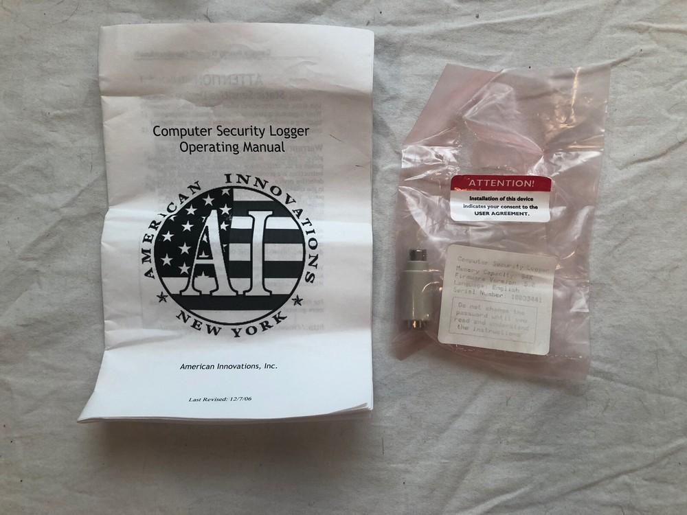 Computer security Logger 64k