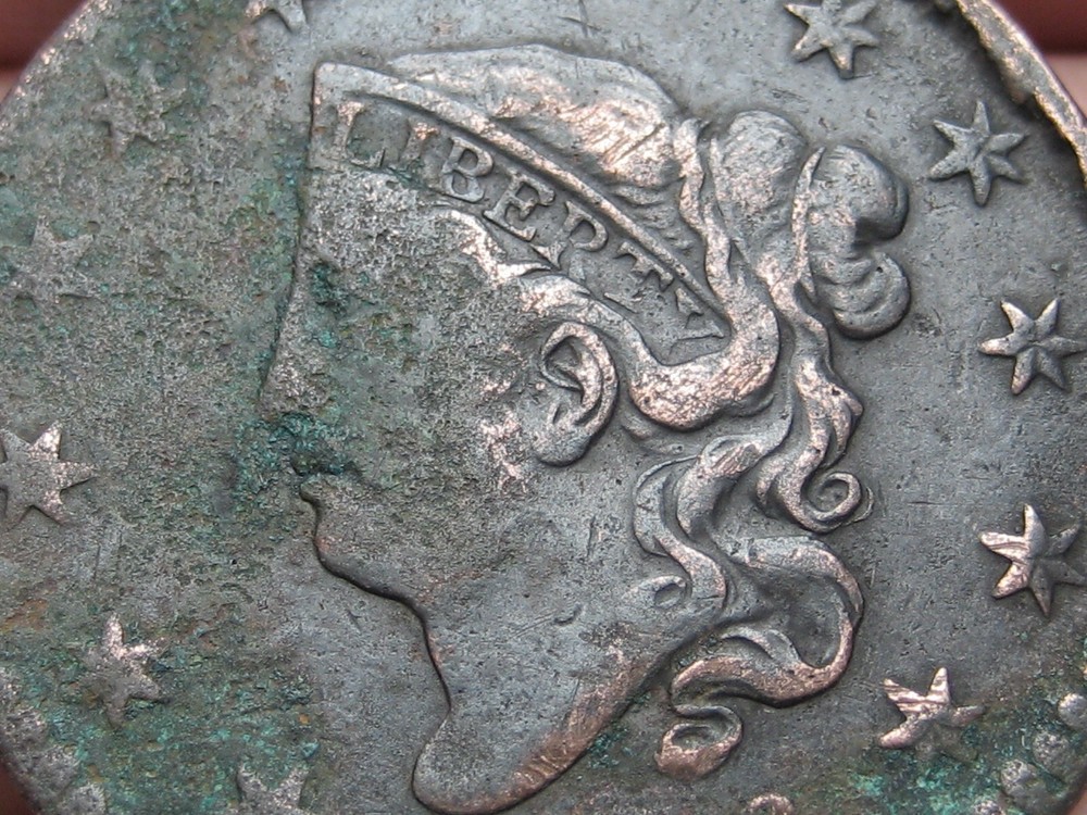 1816 Matron Head Large Cent- VF Details, Rotated Reverse Die Mint Error