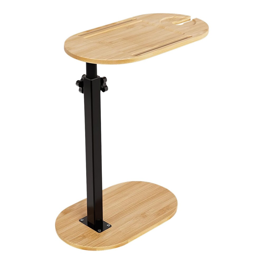 C-Shaped Bathtub Tray Table Heavy Duty Table Adjustable Height Bed Sofa Table