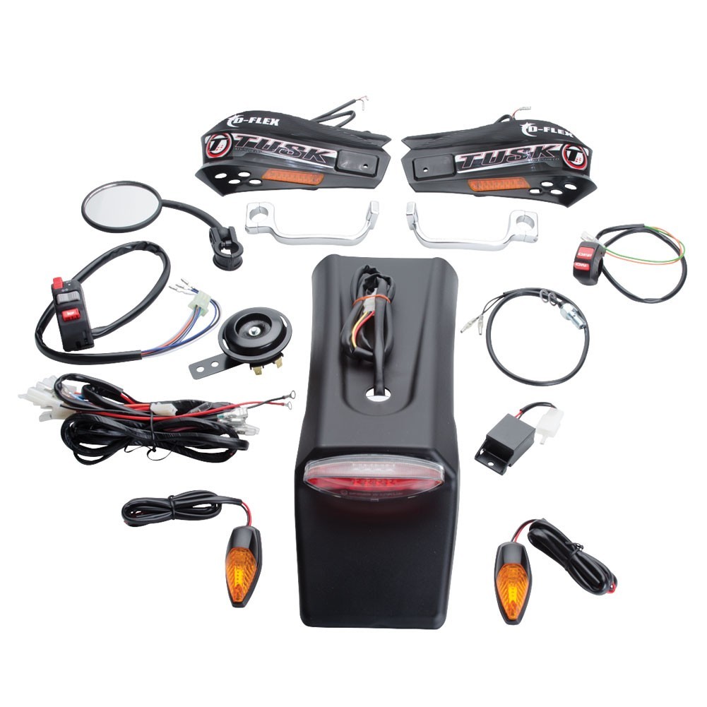 Tusk Motorcycle Enduro Lighting Kit with Handguard Turn Signals and Taillight