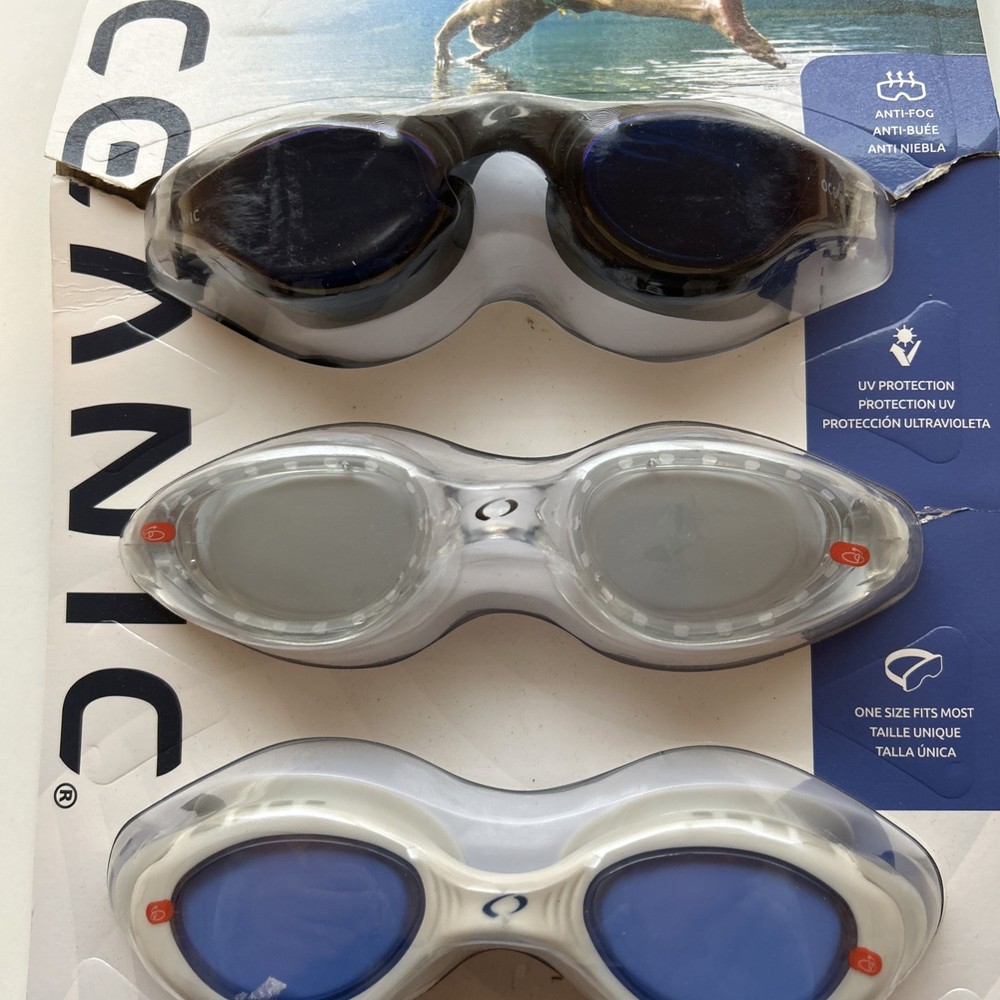 Open Box Oceanic Swim Goggles 3-Pack Large / X-Large/1H