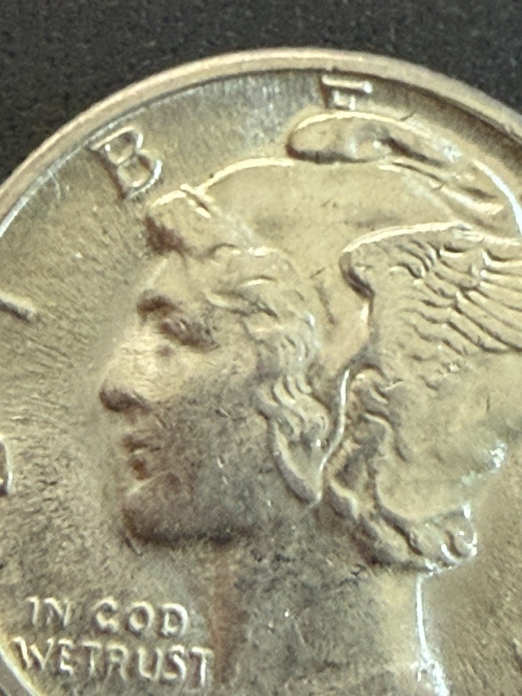 1945 D Mercury Dime BU Full Bands