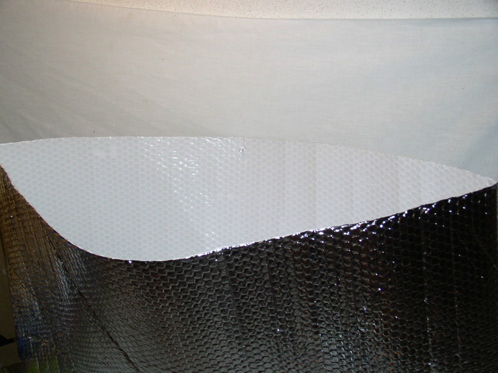 SILVER METALIZED PLASTIC FOIL BUBBLE PACKING REFLECTIVE BAG POUCH PACKAGE WRAP