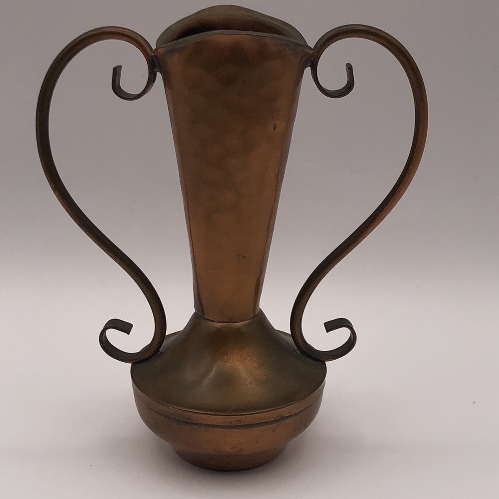 Gregorian Copper Dual Handle Vase