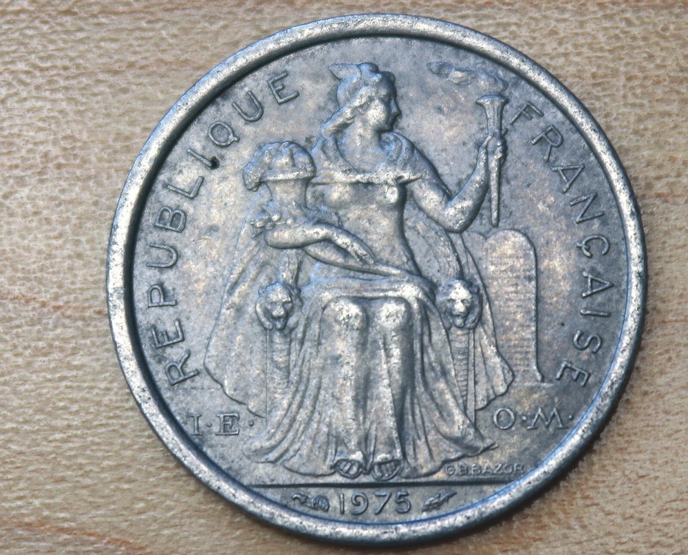 1975 French Polynesia 1 Franc