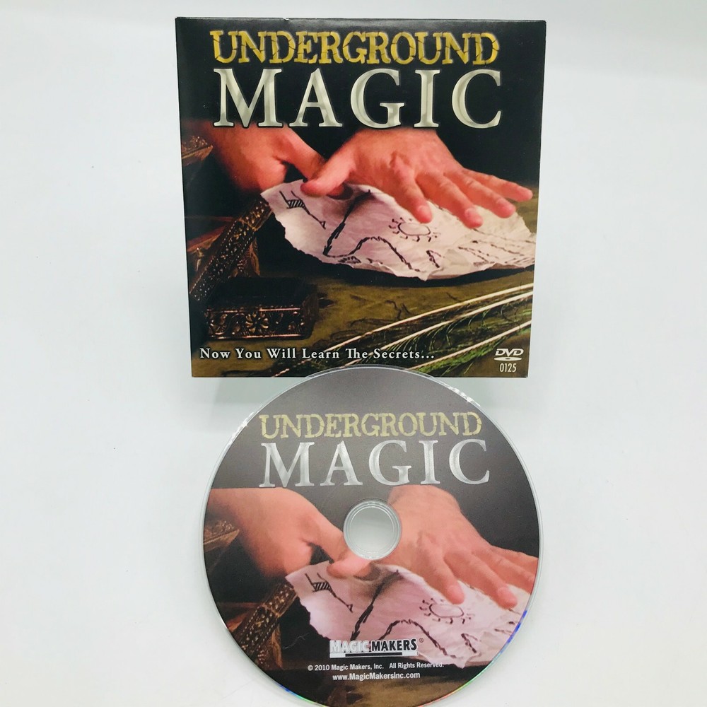 Underground Magic DVD by Magic Makers 24 Tricks Magician Illusion Close Up