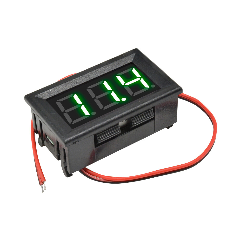 0.56"Green LED Voltmeter 2-Wire Digital Voltage AC70-500V Panel Ammeter Meter