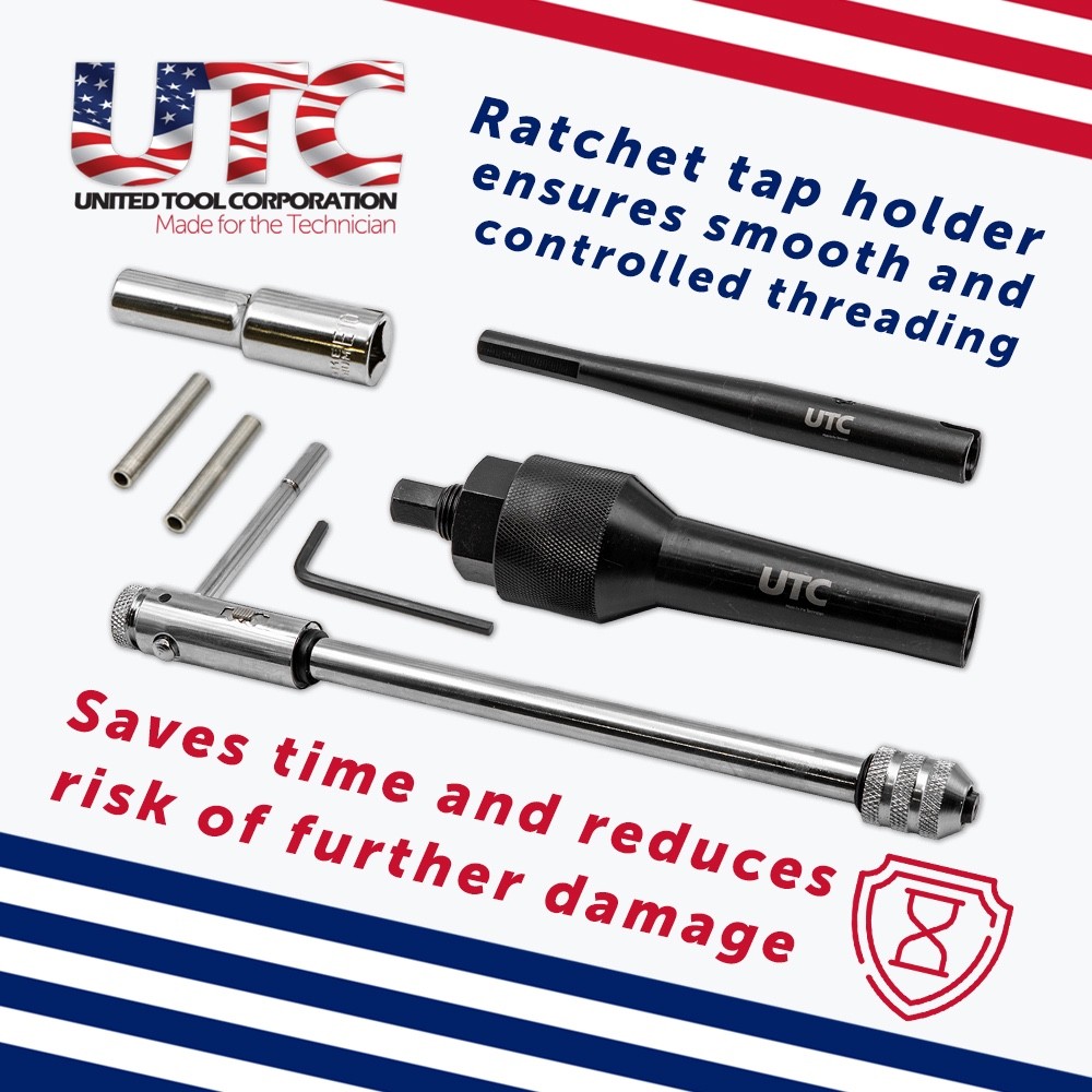 Damaged Glow Plug Removal Tool Kit Diesel Engine Thread Repair Set Case UK NEW!