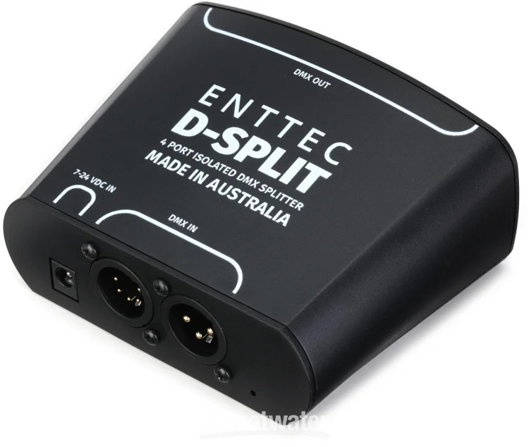 ENTTEC D-Split 4-port Isolated DMX Splitter