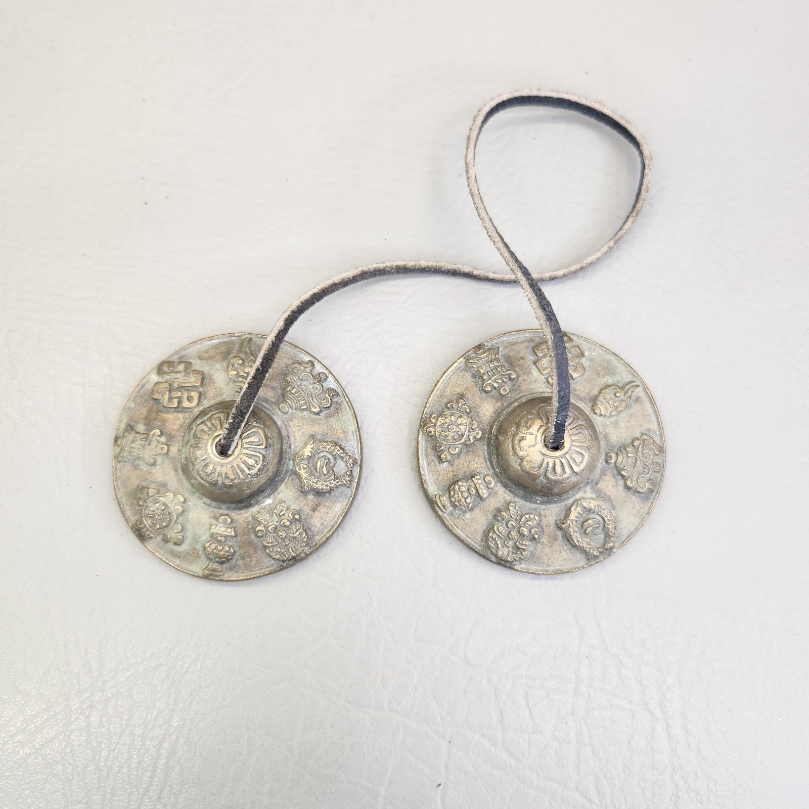 Tingsha Cymbals Bells Tibetan Buddhism Meditation Healing 6.9cm Brass