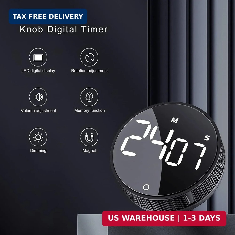 AVINIA Digital Kitchen Timers, Visual timers Large LED Display Magnetic Countdow