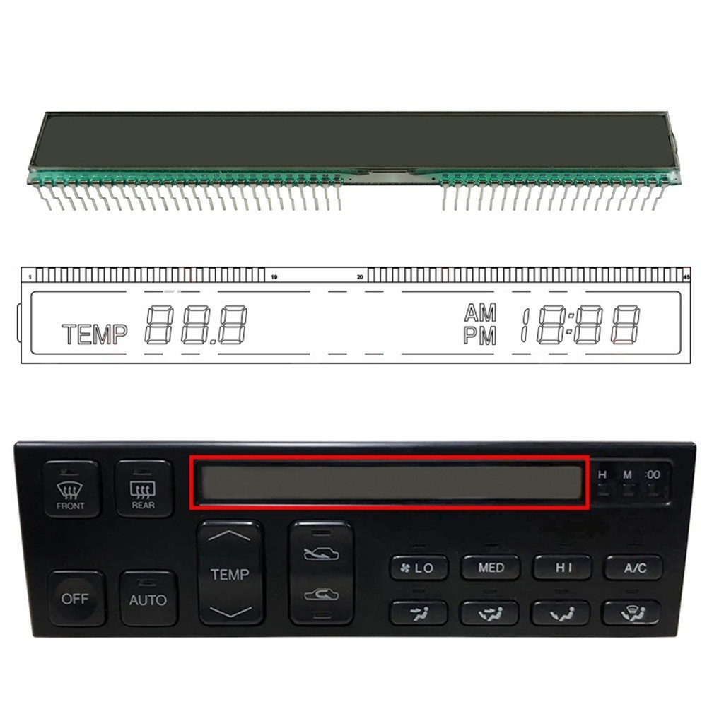 For Lexus LS400 Instrument Panel LCD Display Replacement Part from '90 to '92