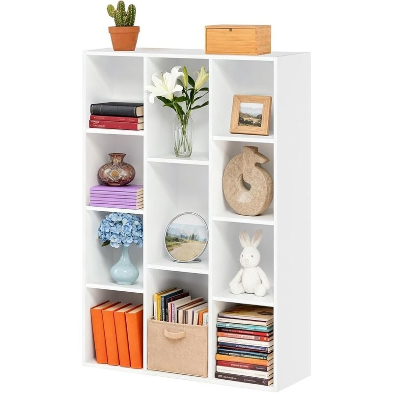 11 Cube Storage Organizer Stackable Bookshelf Durable Display Unit Easy Assembly