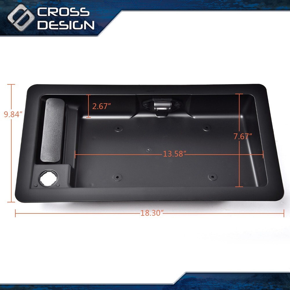 Fit For Ford Van E150 E250 E350 Rear Cargo Door Handle License Plate Tag Bracket