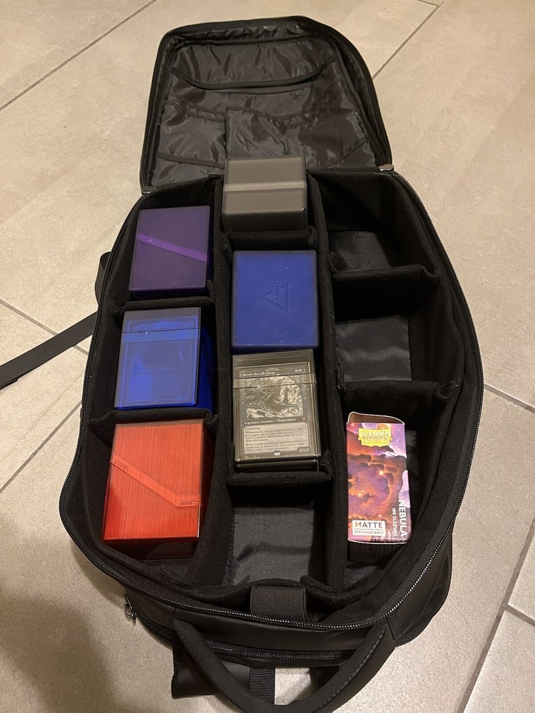 MTG Backpack Carrying Case- Card Game Case Hardshell Locking TCG Bag