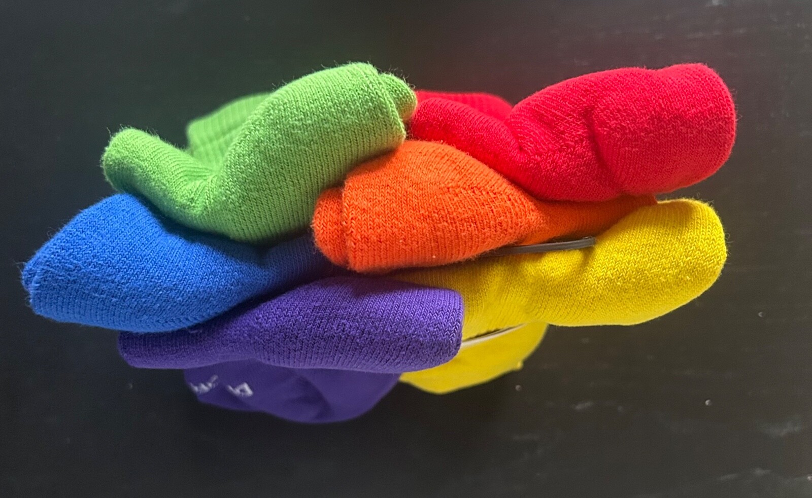 Nike Everyday Plus Cushioned Crew Socks 6 Pk SX6897-903 Rainbow L 8-12M 10-13W