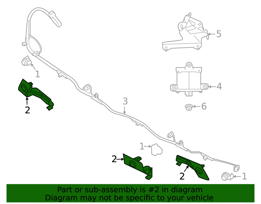 Genuine Subaru Park Sensor Holder 87622AN02A