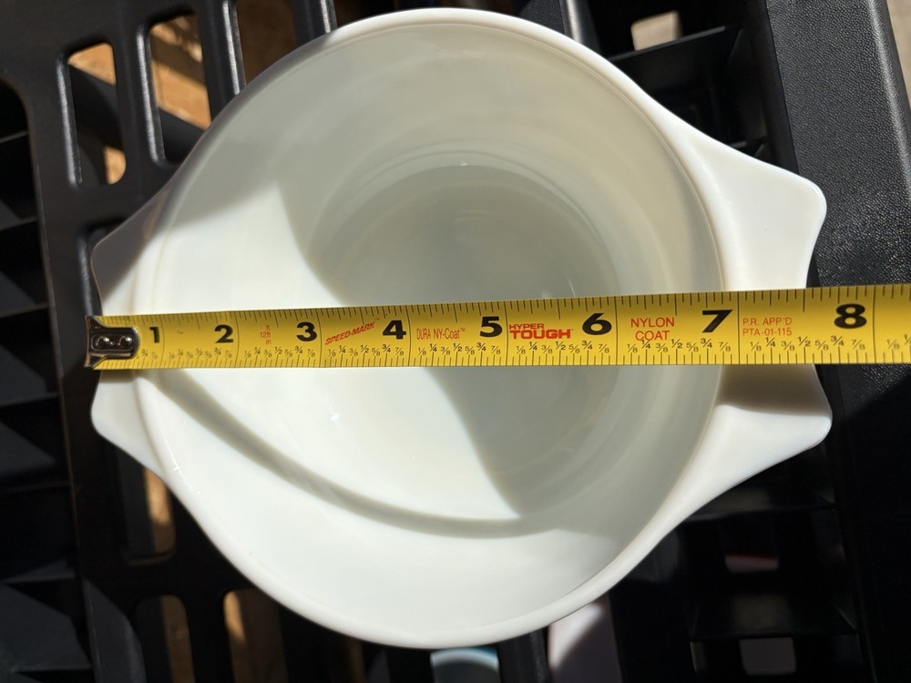 Pyrex Blue Iris Approx 6.5” Dia. X 2.75” Deep
