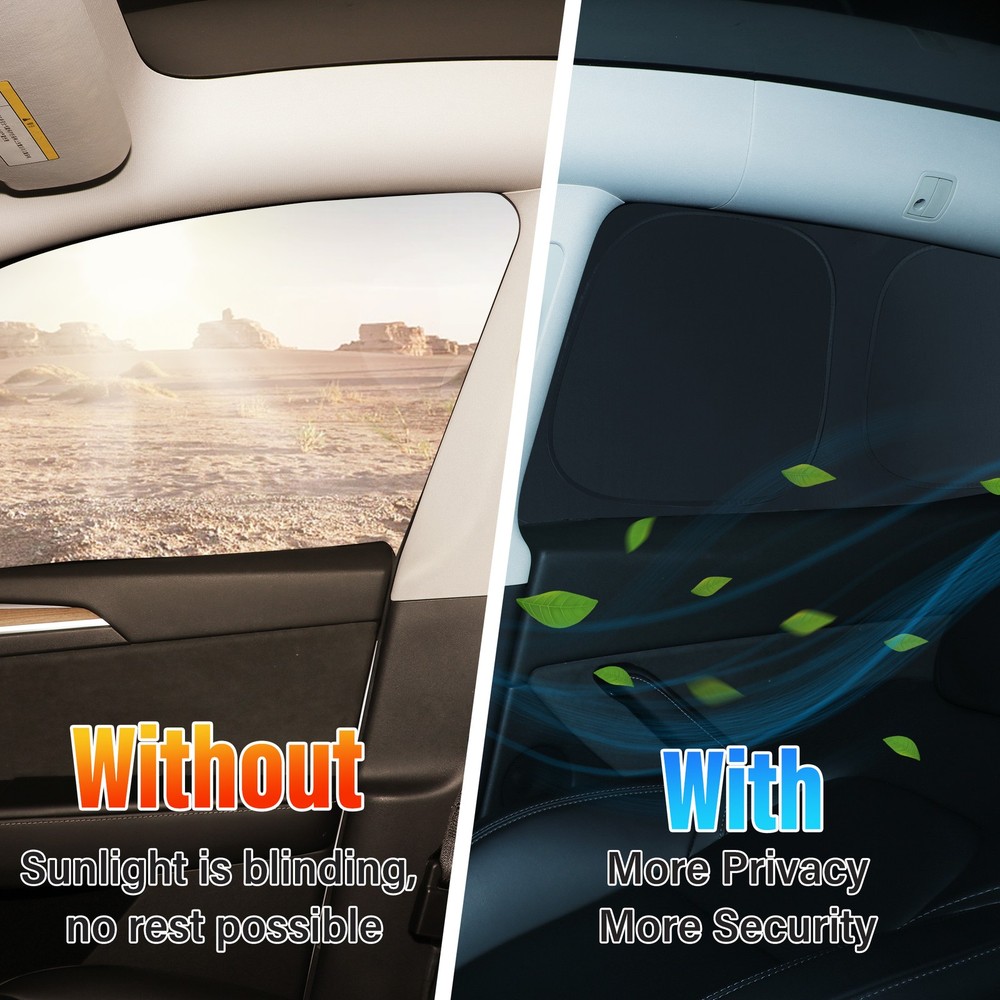 Side Windows Front Windshield Privacy Full Sunshade For Tesla Model 3