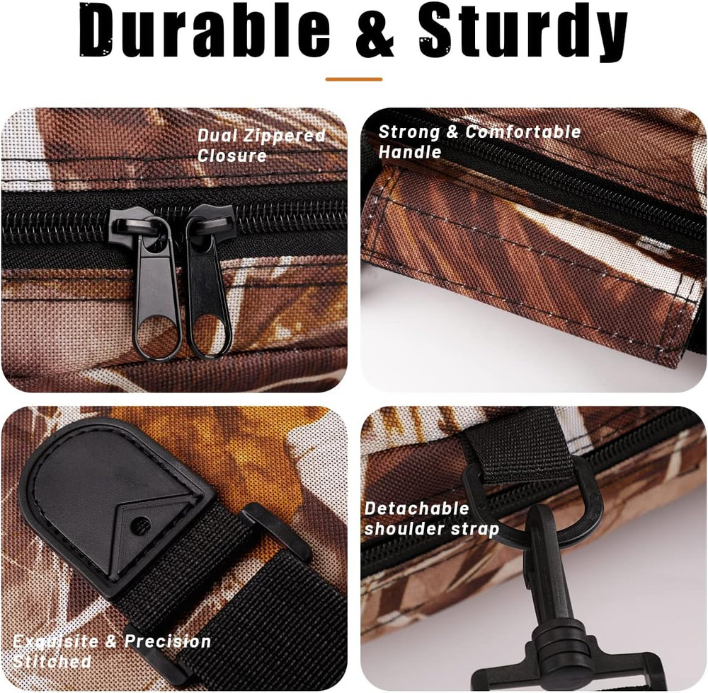 Compound Bow Case Soft Light-Weight Bow Bag with Arrow Pocket and Backpack Strap