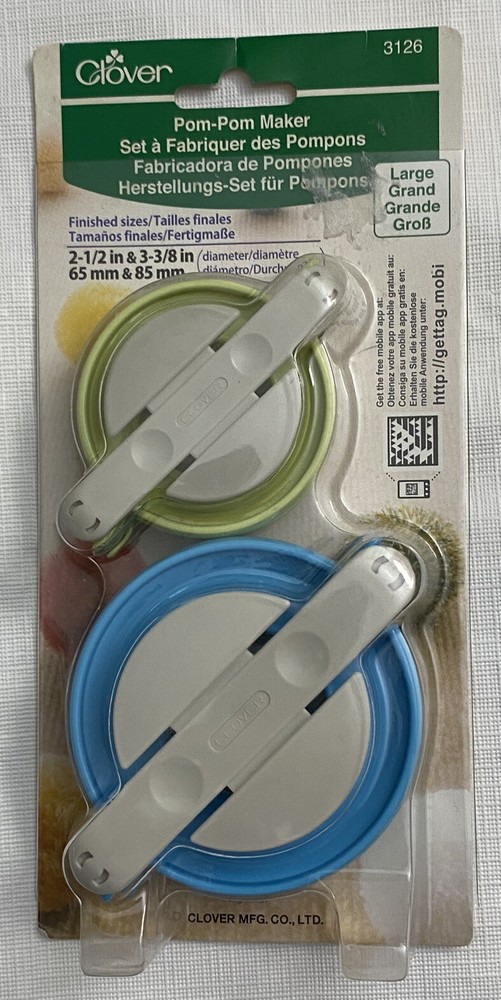 Clover Large Pom Pom Maker Set 2 Sizes New