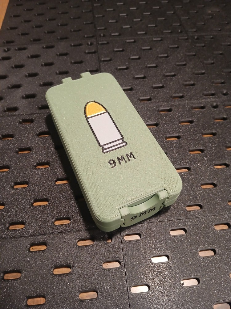 9mm ammo storage box