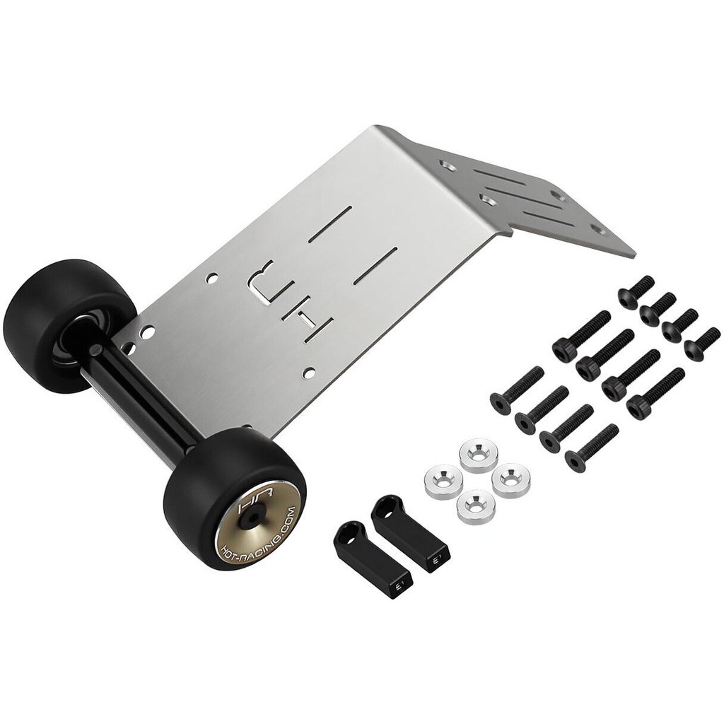 Hot Racing AMN133K HD Bearing Skid Plate Wheelie Bar - MINI Kraton