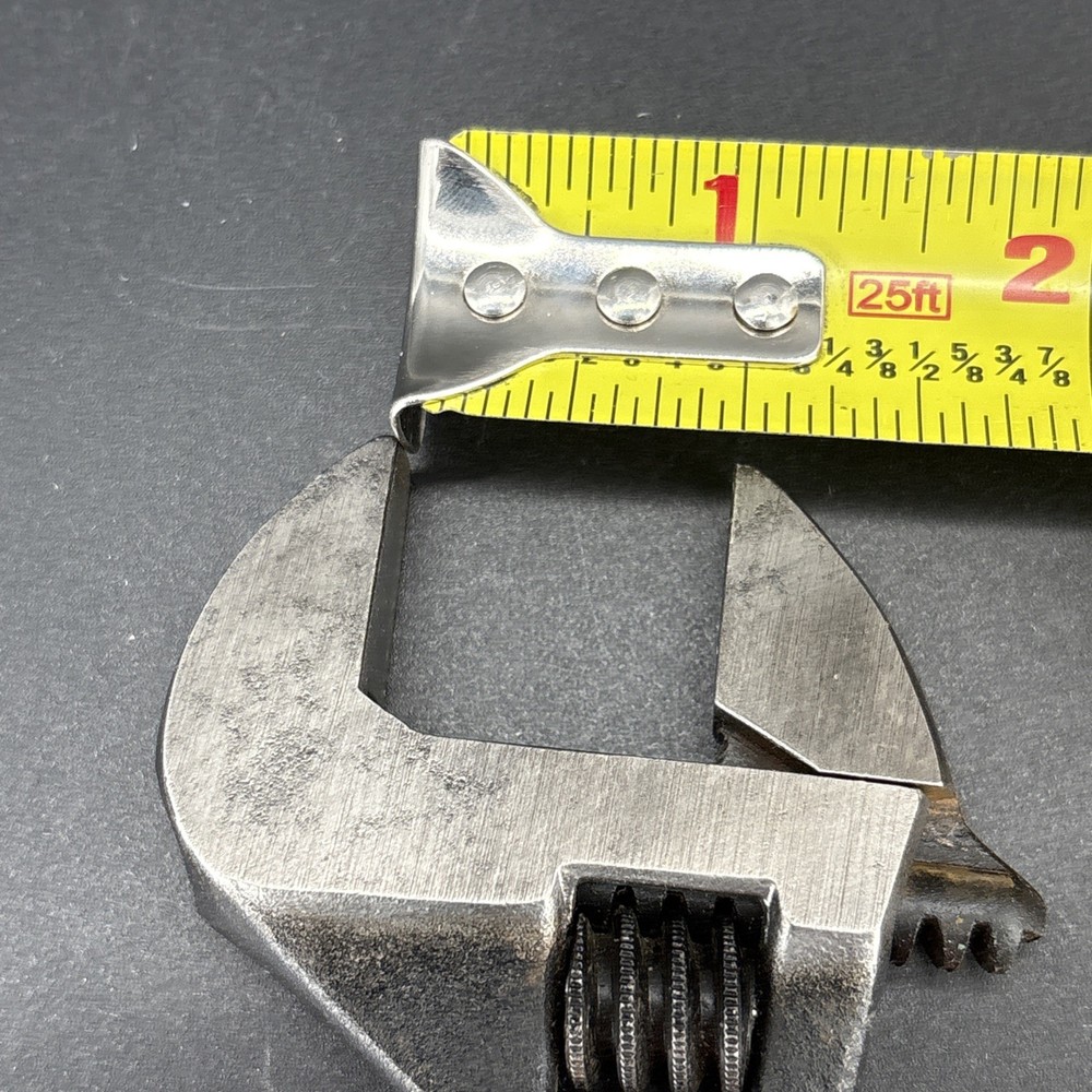 Performance Tool Small 1" Adjustable Crescent Style Wrench 6” Long W/Red Handle