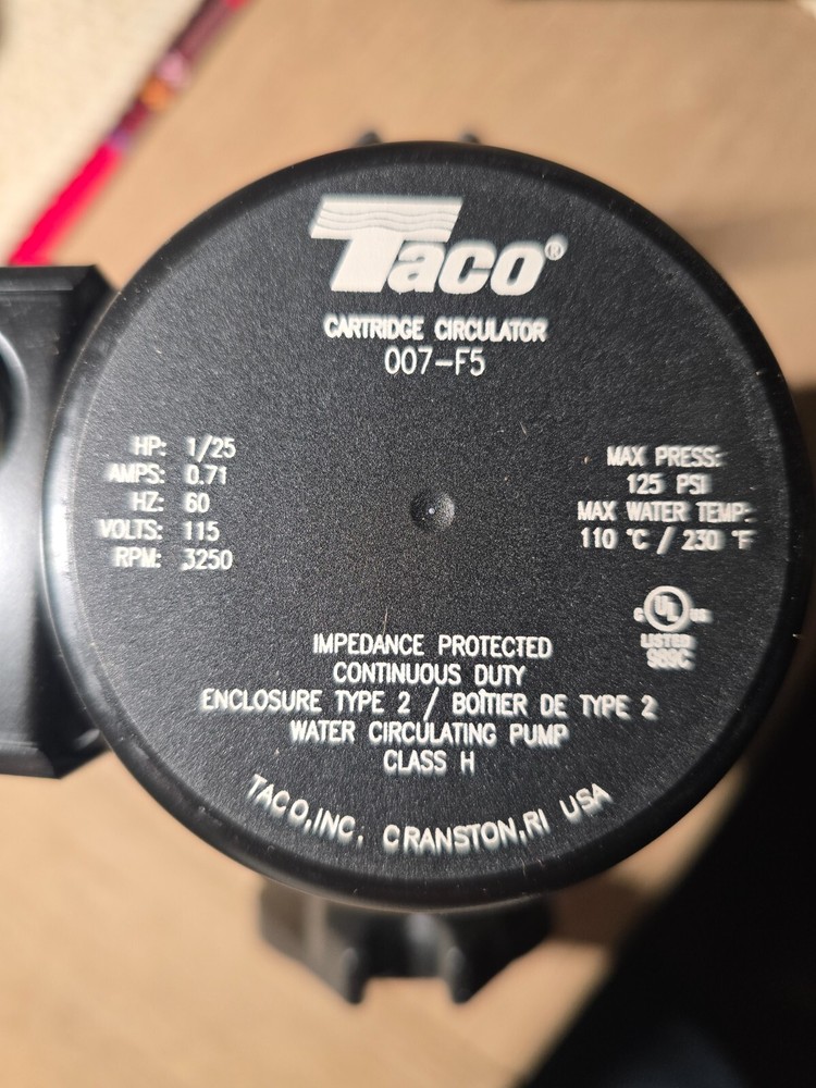 Taco 007-HF5-C Circulator Pump