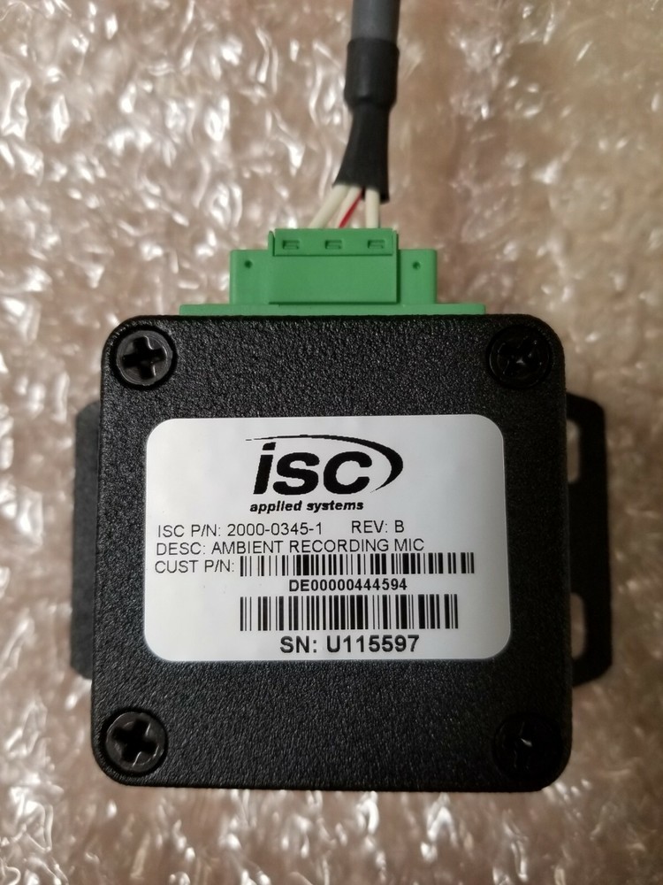 ISC Applied Systems Ambient Recording Mic Assembly (2000-0345-1)