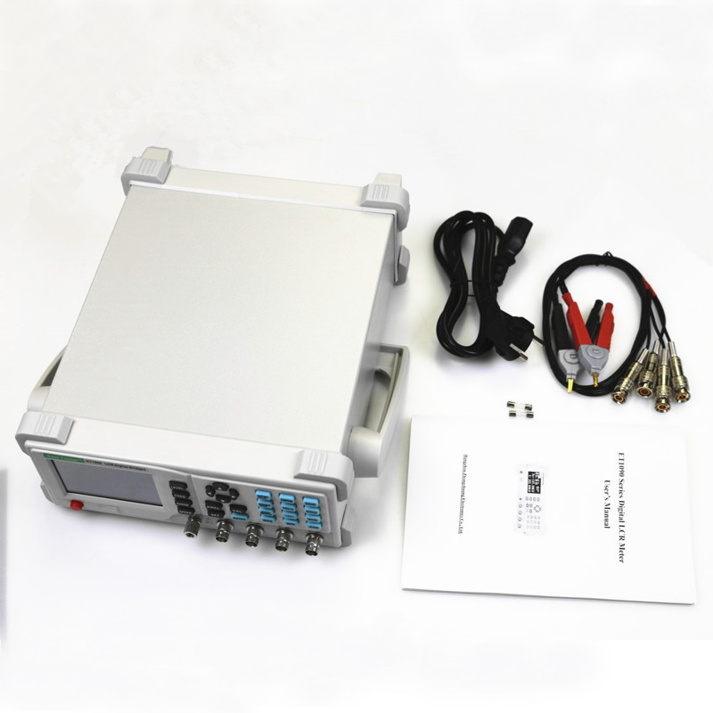 Bench LCR Meter Capacitance Inductance Measurement 100KHz Continuous Adjustable