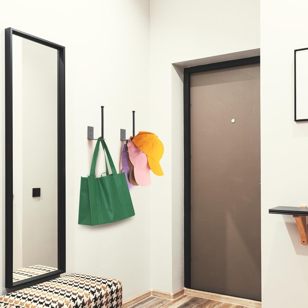 Versatile 2 Pack Baseball Cap Holders – Strong Adhesive and Wall Drill Options