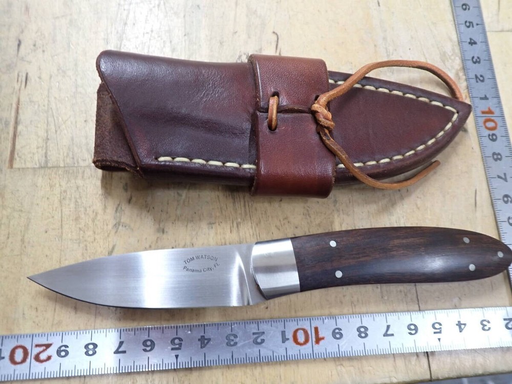 TOM WATSON sheath knife custom knife Panama without box