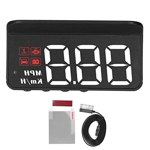 OBD2 HUD Multi Function Gauge with Alarm, Reminder for Speed, Temperature,