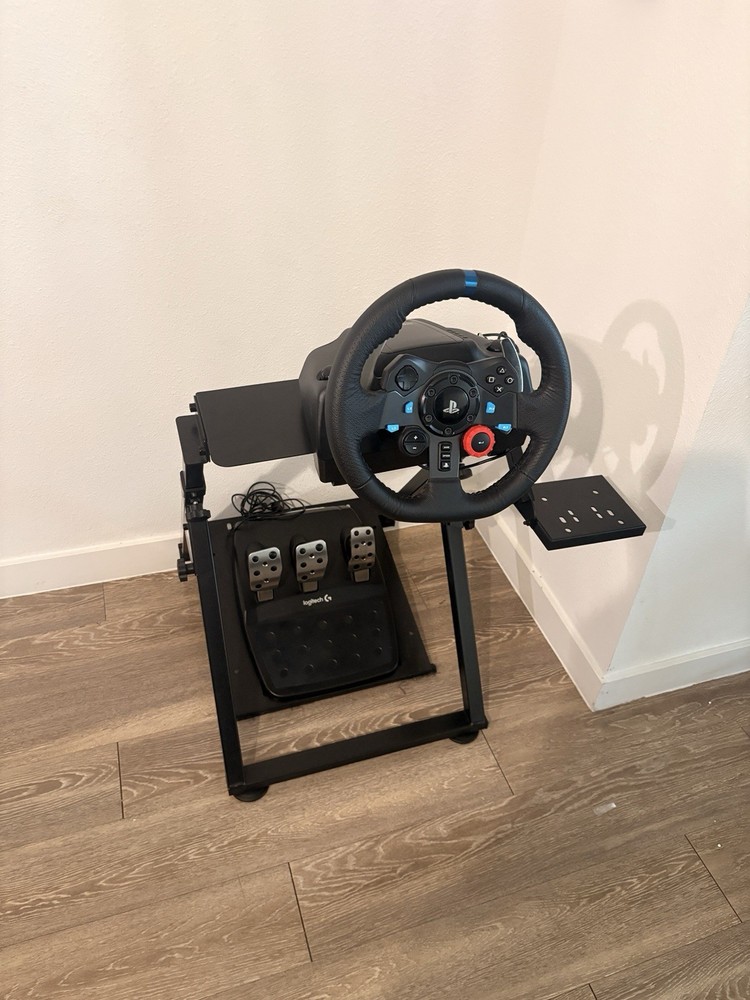 Logitech Steering Wheel, Pedals, Mounting Stand & Power Adapter Bundle